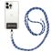 Mobigear Lanyard - Cordon de téléphone universel ajustable - Noir / Bleu / Baby Blue
