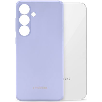 Mobilize Rubber Gelly Coque Samsung Galaxy S24 Plus Coque arrière en TPU Souple - Pastel Purple