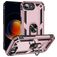 Mobigear Armor Ring Coque iPhone 16e Coque arrière Rigide Anti-Chocs avec Anneau-Support - Rose doré