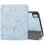 Mobigear Tri-Fold Marble Coque iPad 10 (2022) Etui + Porte-crayon - Bleu