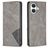 Mobigear Rhombus Slim iPhone 17 Étui - Gris