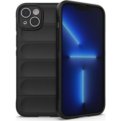 Mobigear Bumpy Coque iPhone 14 Plus Coque arrière en TPU Souple - Noir
