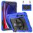 Mobigear SureGrip Xtreme Coque Samsung Galaxy Tab S9 Coque arrière en Plastique rigide,Silicone + Porte-crayon + Bandoulière + Support Amovible - Dark Blue