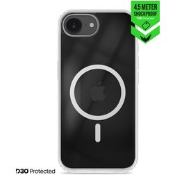 Striker X-Core Xtreme Impact Coque Transparente iPhone 16e MagSafe Coque arrière Rigide Anti-Chocs - Transparent