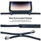 Mobigear Lanyard iPhone 15 Pro Coque avec cordon en Silicone - Dark Blue