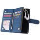 Mobigear Zipper Housse Huawei P40 Etui Porte-Monnaie - Bleu