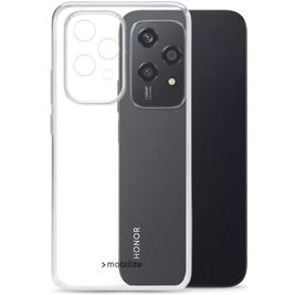 Mobilize Gelly Coque Transparente HONOR 200 Lite Coque arrière en TPU Souple - Transparent