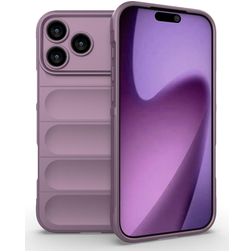 Mobigear Bumpy Coque iPhone 18 Pro Max Coque arrière en TPU Souple - Violet