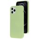 Mobiparts Coque iPhone 12 Pro Coque arrière en Silicone - Pistache Green
