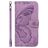 Mobigear Butterfly Housse Samsung Galaxy S25 Etui Porte-Monnaie - Violet