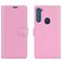 Mobigear Classic Housse Motorola One Fusion Plus Etui Porte-Monnaie - Rose