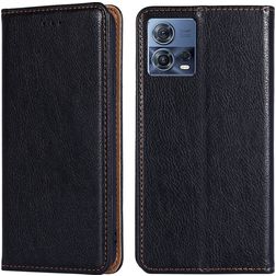 Mobigear Wallet Housse Motorola Edge 30 Fusion Etui Porte-Monnaie - Noir