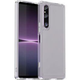 Mobigear Crystal Coque Transparente Sony Xperia 1 V Coque arrière Rigide Anti-Chocs - Transparent
