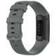 Mobigear Cross Bracelet Silicone Fitbit Charge 3 Fermeture boucle ardillon - Gris
