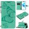 Mobigear Butterfly Housse iPhone 12 Pro Etui Porte-Monnaie - Turquoise