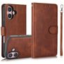 Mobigear Wallet Housse iPhone 16 Etui avec Coque Détachable Porte-Monnaie - Marron