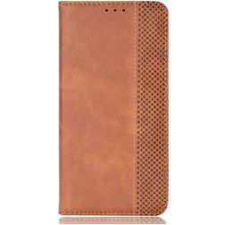 Mobigear Sensation Housse Motorola Moto E22 Etui Porte-Monnaie - Marron