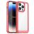 Mobigear Crystal Coque iPhone 15 Pro Coque arrière Rigide - Transparent / Rouge