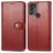 Mobigear Snap Button Housse TCL 30 SE Etui Porte-Monnaie - Rouge