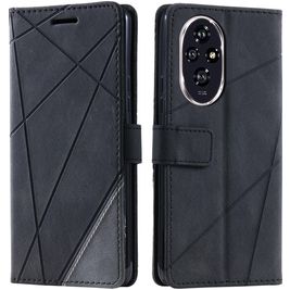 Mobigear Rhombus Housse HONOR 200 Etui Porte-Monnaie - Noir