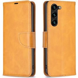 Mobigear Excellent Housse Samsung Galaxy S25 Plus Etui Porte-Monnaie - Cognac