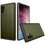 Mobigear Card Samsung Galaxy Note 10 Plus Plastique rigide Coque arrière Antichoc avec porte-cartes - Vert