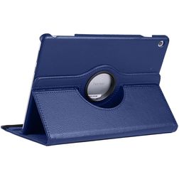 Mobigear DuoStand Coque Huawei MediaPad T5 10.1 Etui Rotatif - Dark Blue