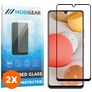 Mobigear Premium Samsung Galaxy A42 Verre trempé Protection d'écran - Compatible Coque - Noir (Lot de 2)