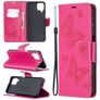 Mobigear Butterfly Samsung Galaxy A12 Étui Portefeuille - Magenta