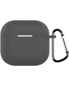 Mobigear Colors Coque Apple AirPods 4 Coque en Silicone Souple - Gris