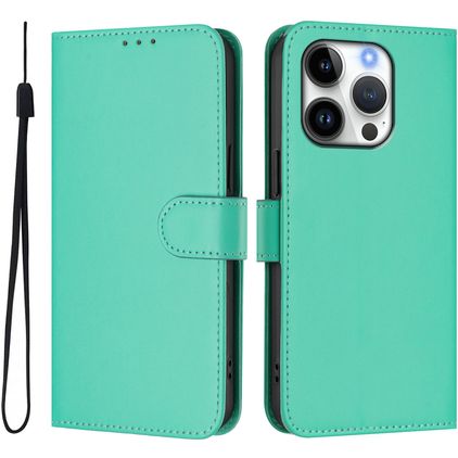 Mobigear Urban Wallet Housse iPhone 16 Pro Etui Porte-Monnaie - Vert