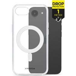 Mobilize Naked Protection Coque Transparente iPhone 16e MagSafe Coque arrière Rigide Anti-Chocs - Transparent