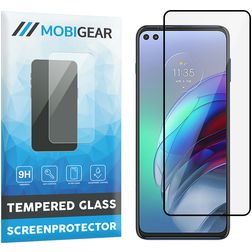 Mobigear Premium Motorola Moto G100 Verre trempé Protection d'écran - Compatible Coque - Noir