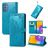 Mobigear Mandala Housse Samsung Galaxy M52 Etui Porte-Monnaie - Bleu