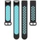 Mobigear Sport Plus Buckle Bracelet Silicone Fitbit Charge 3 Fermeture boucle ardillon - Noir / Turquoise