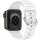 Mobigear Bumpy Bracelet Silicone Apple Watch Fermeture boucle ardillon - 49/46/45/44 mm - Blanc