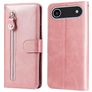 Mobigear Zipper iPhone Air Étui Portefeuille - Rose doré