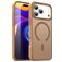 Mobigear Shockproof iPhone 17 Pro Max MagSafe Plastique rigide Coque arrière - Desert Gold