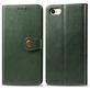 Mobigear Snap Button Housse iPhone SE (2022) Etui Porte-Monnaie - Vert
