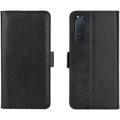 Mobigear Slim Magnet Sony Xperia 5 II Étui Portefeuille - Noir