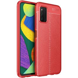 Mobigear Luxury Coque Samsung Galaxy A03s Coque arrière en TPU Souple - Rouge