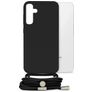Mobilize Lanyard Gelly Samsung Galaxy S23 FE Coque avec cordon en TPU Souple - Noir