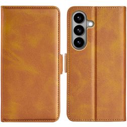 Mobigear Slim Magnet Samsung Galaxy S26 Étui Portefeuille - Cognac