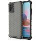 Mobigear Honeycomb Coque Xiaomi Redmi Note 10S Coque arrière Rigide Anti-Chocs - Noir