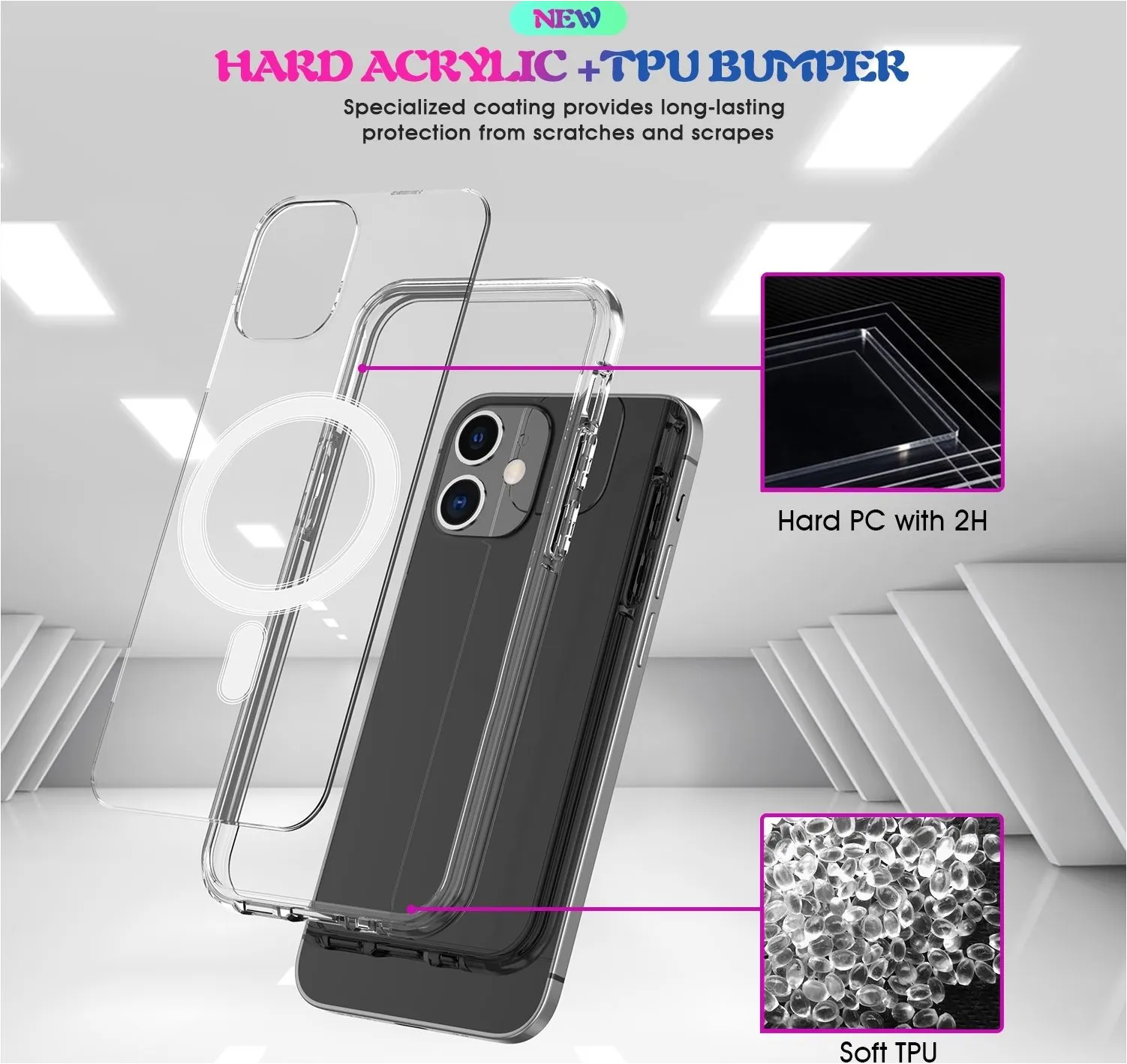 Prodrocam Coque transparente compatible avec Steam Deck Crystal Case