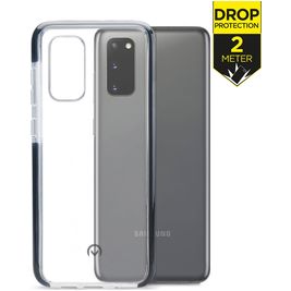 Mobilize Shatterproof Coque Samsung Galaxy S20 Coque arrière Rigide Anti-Chocs - Transparent / Noir