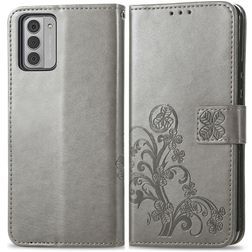 Mobigear Clover Housse Nokia G42 Etui Porte-Monnaie - Gris