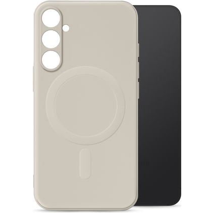My Style Protective Flex Coque Samsung Galaxy A55 MagSafe Coque arrière en TPU Souple - Antique White