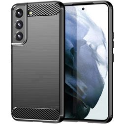 Mobigear Brushed Slim Coque Samsung Galaxy S23 Coque arrière en TPU Souple - Noir