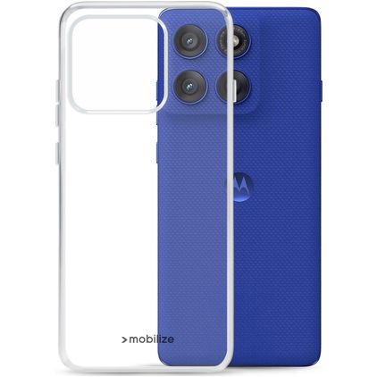 Mobilize Gelly Case Coque Transparente Motorola Edge 60 Pro Coque arrière en TPU Souple - Transparent